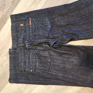 Like new 7 For All Mankind Jeans Long Tall Embellished Pockets